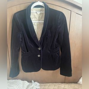 Velvet deep blue Blazer